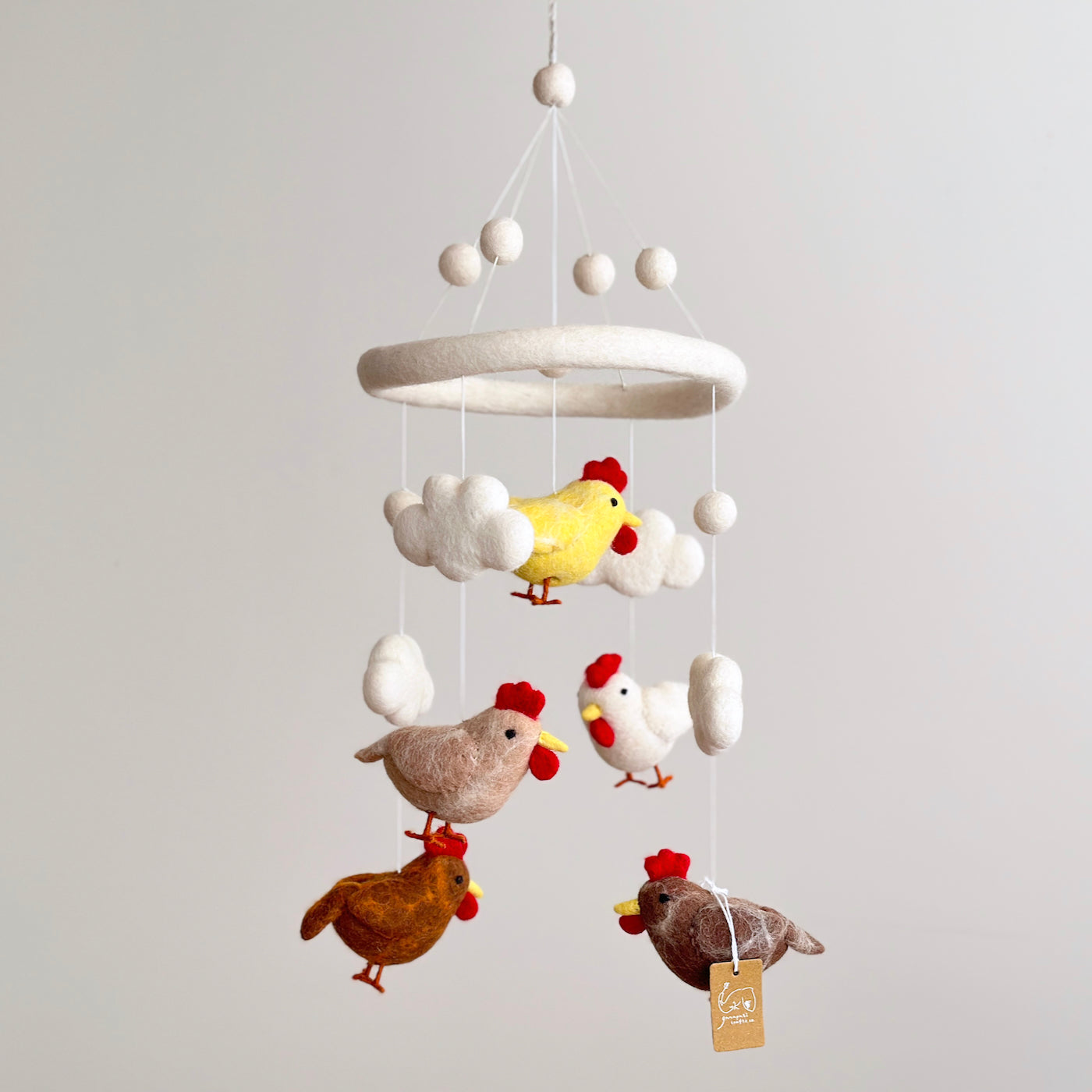 Baby Mobile - Chicken - Chickadees Wooden Toys