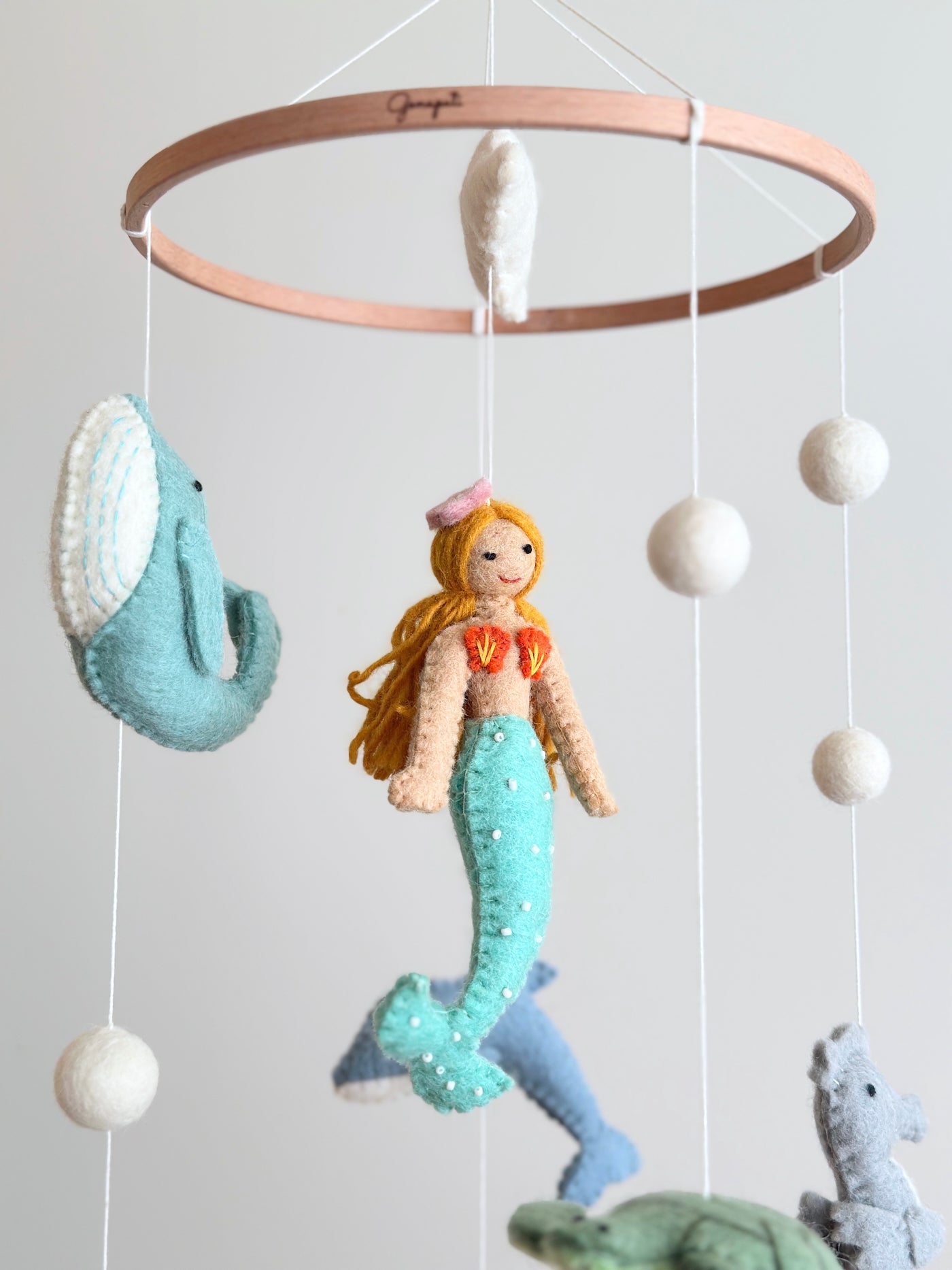 Baby Mobile - Mermaid - Chickadees Wooden Toys