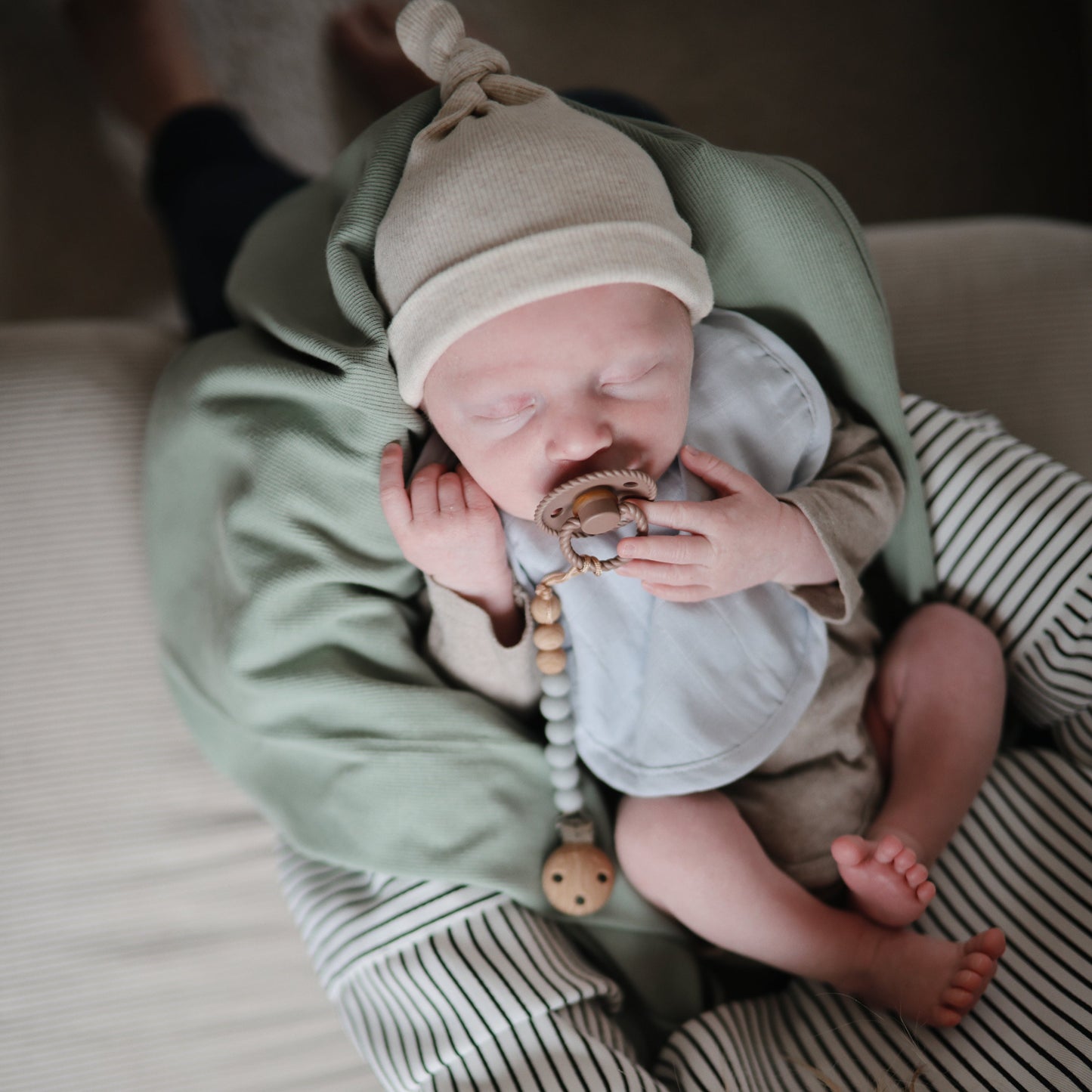 Ribbed Baby Blanket - Chickadees Wooden Toys