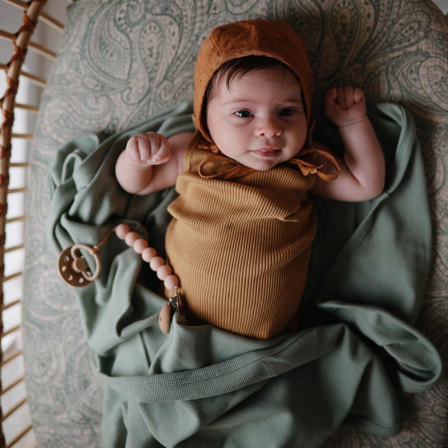 Ribbed Baby Blanket - Chickadees Wooden Toys