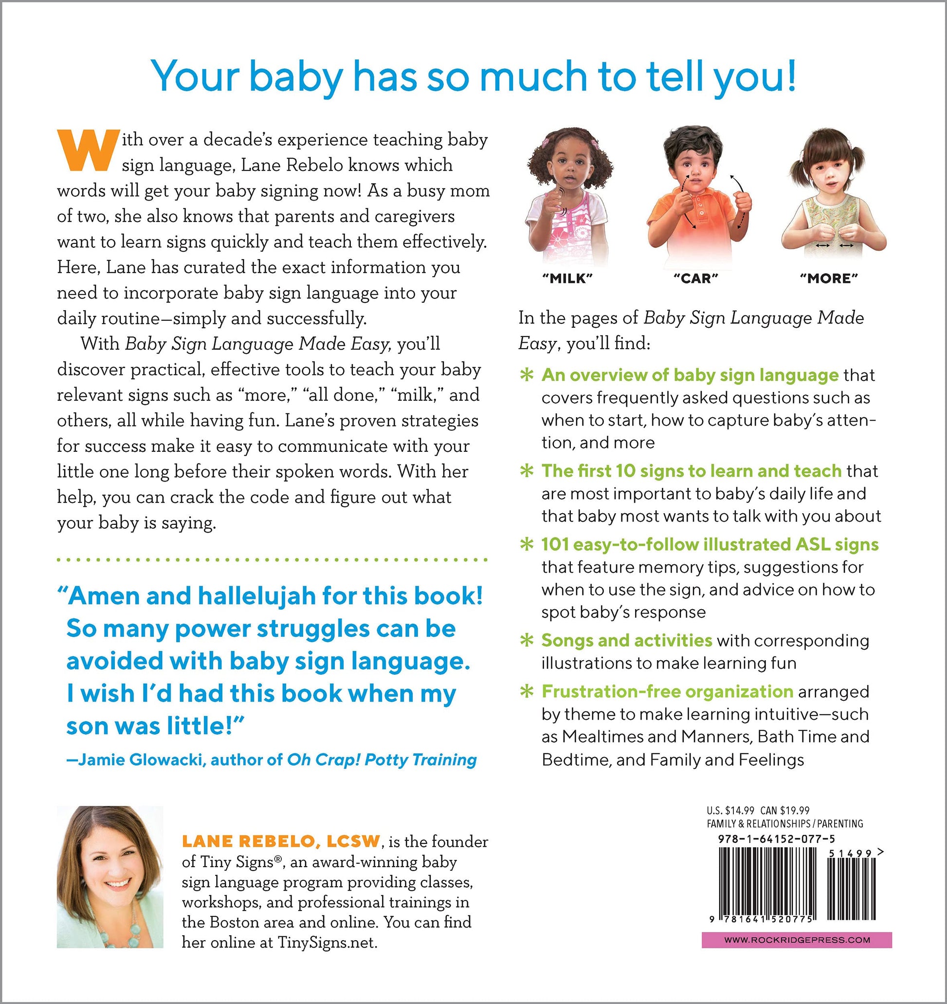 Baby Sign Language Made Easy: 101 Signs to Start Communicating with Your Child Now (Spiral Bound) - Chickadees Wooden Toys