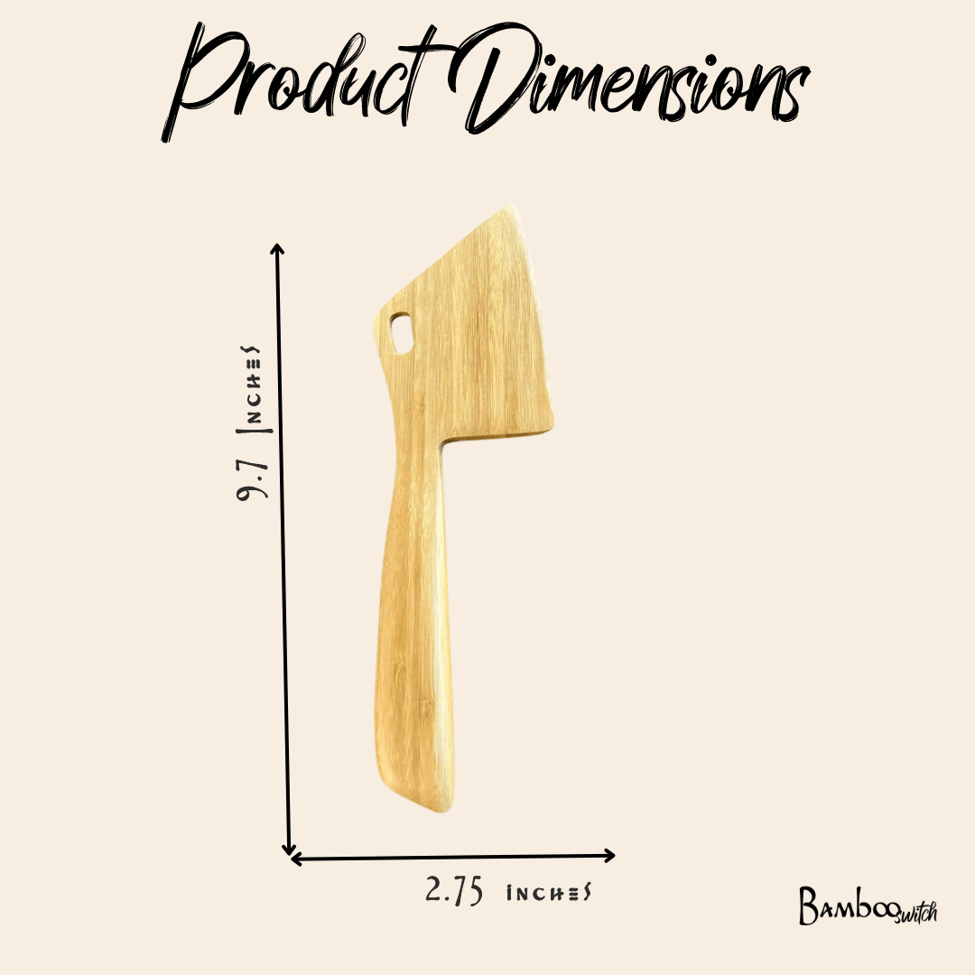 Bamboo Dough Scraper - Chickadees Wooden Toys