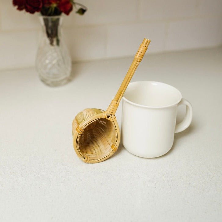 Bamboo Hand Woven Tea Strainer - Chickadees Wooden Toys