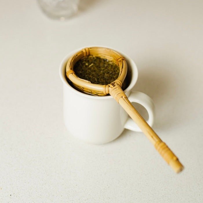 Bamboo Hand Woven Tea Strainer - Chickadees Wooden Toys