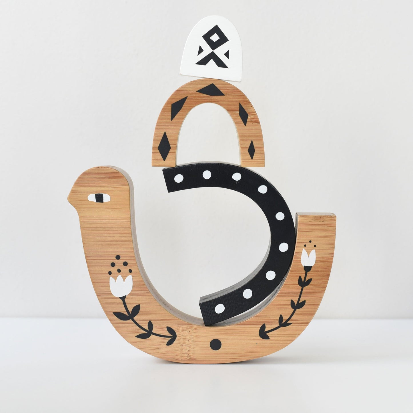 Bamboo Nesting Bird - Chickadees Wooden Toys