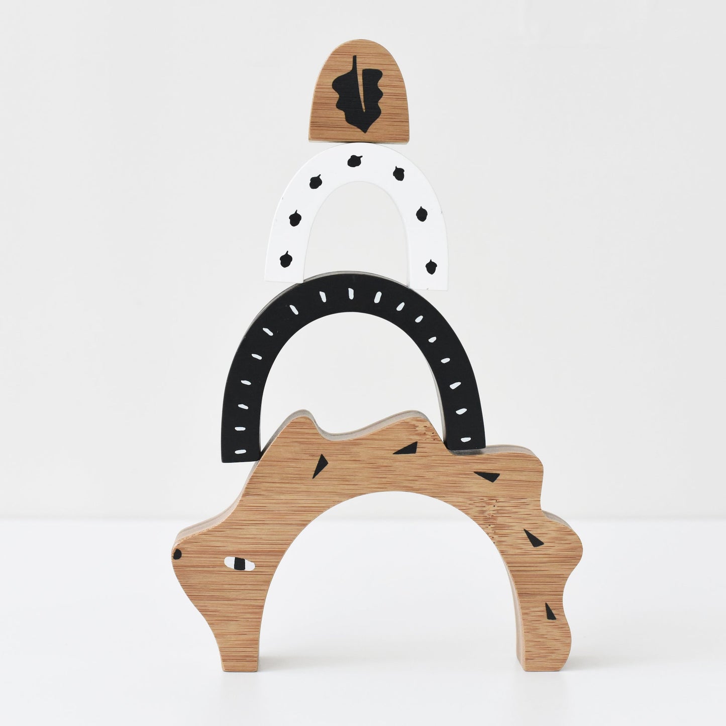 Bamboo Nesting Hedgehog - Chickadees Wooden Toys