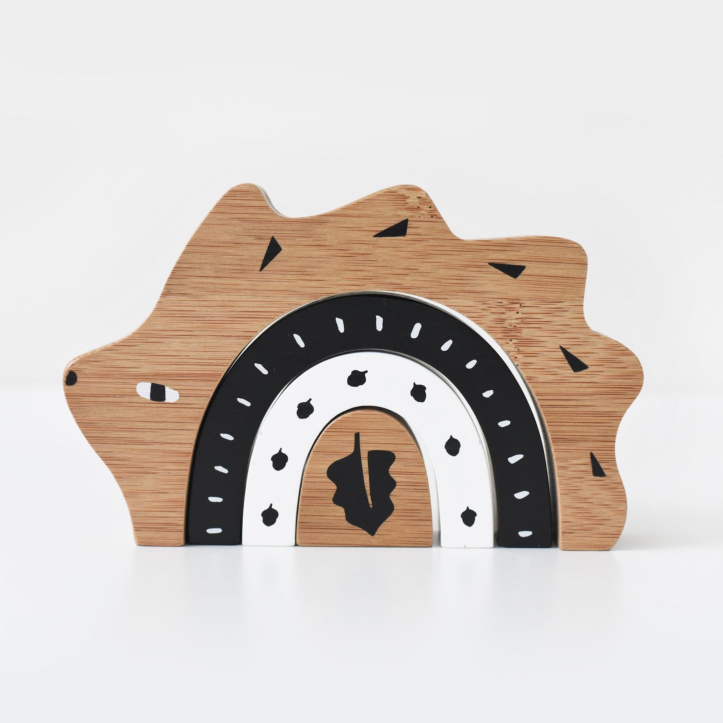 Bamboo Nesting Hedgehog - Chickadees Wooden Toys