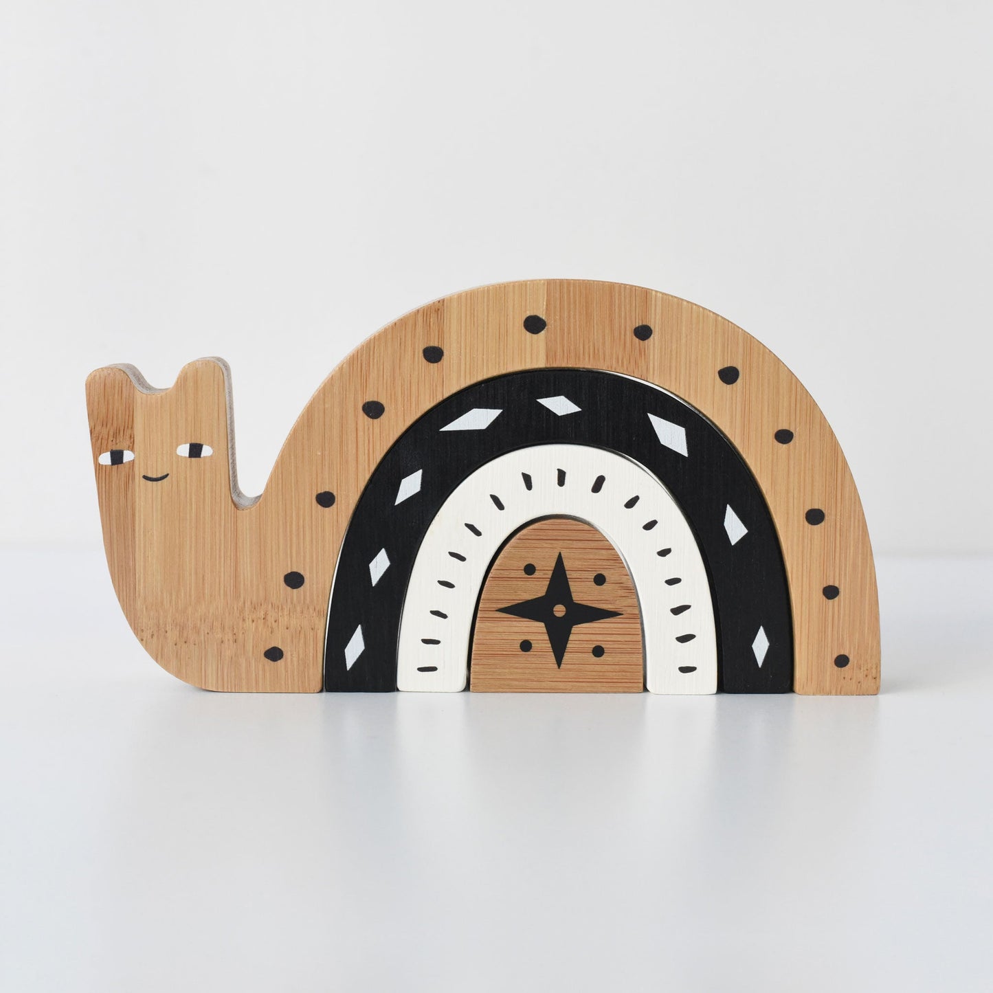 Bamboo Nesting Snail - Chickadees Wooden Toys