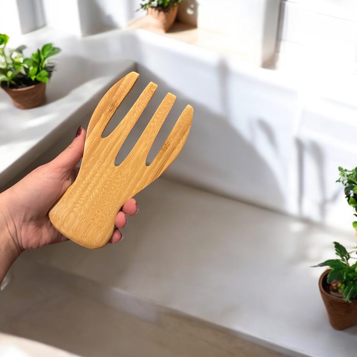 Bamboo Salad Hands | Set of 2 - Chickadees Wooden Toys