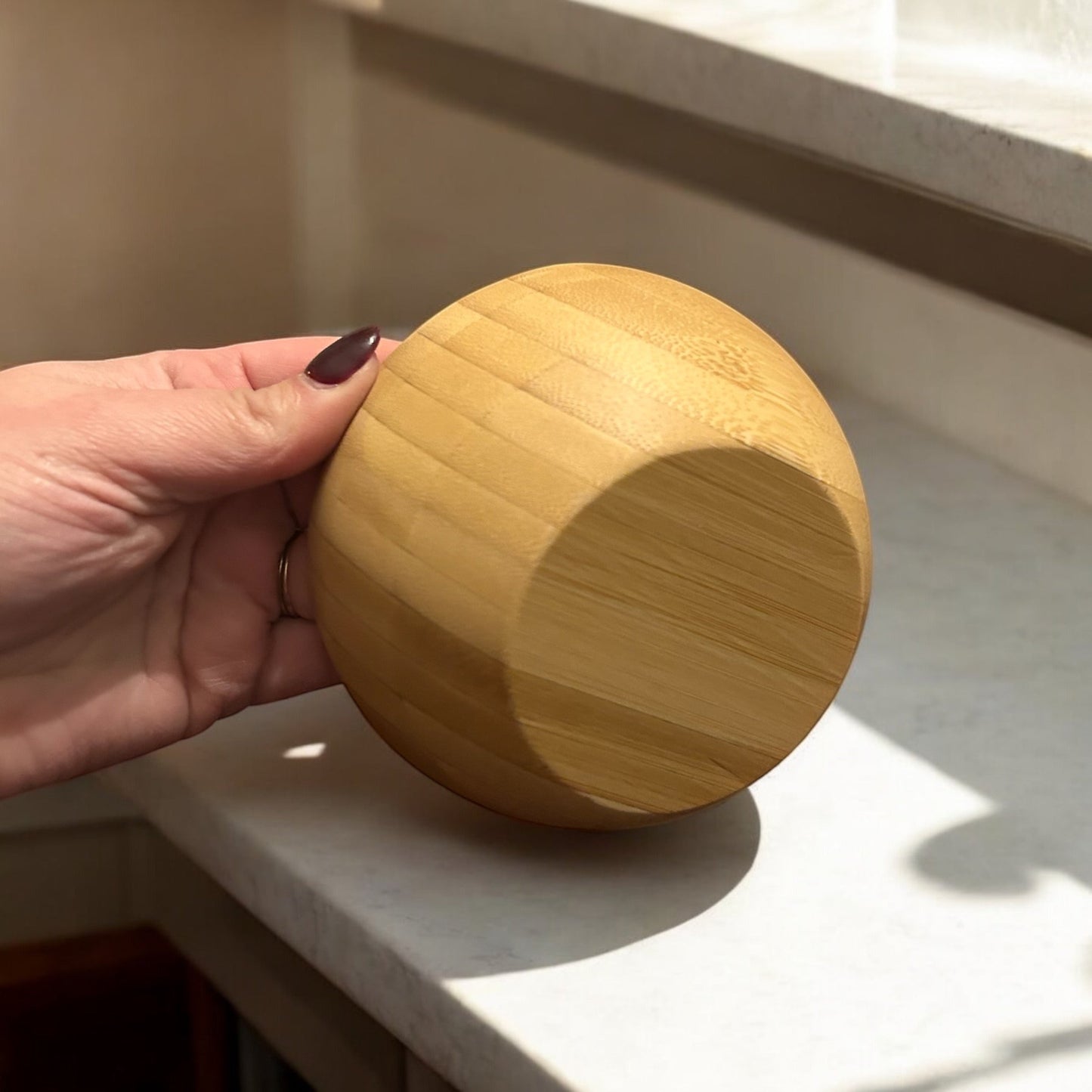 Bamboo Serving Bowl - Chickadees Wooden Toys