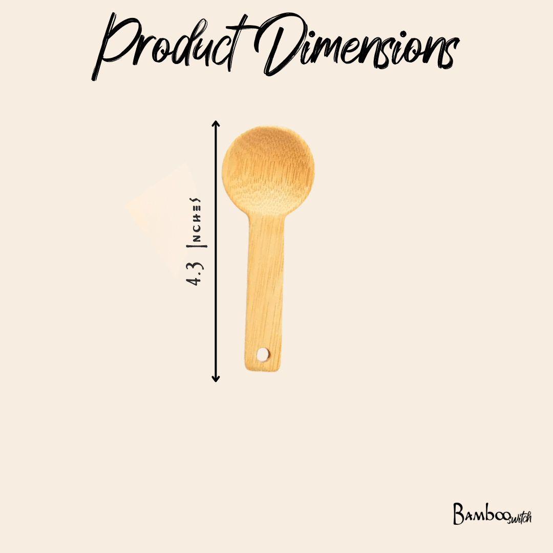 Bamboo Spoon | Circle Scoop - Chickadees Wooden Toys