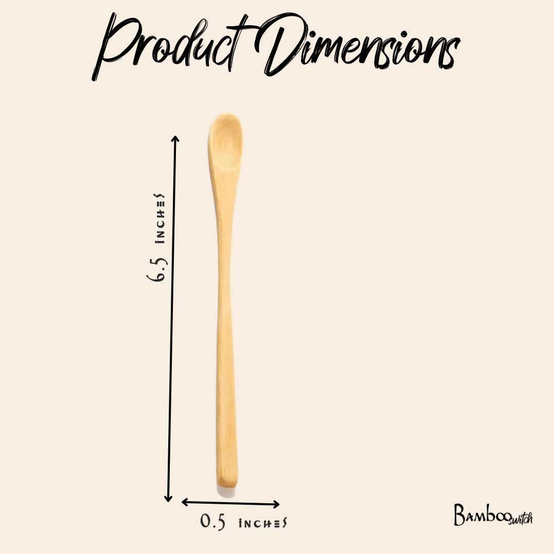 Bamboo Spoon | Long Stir Spoon - Chickadees Wooden Toys