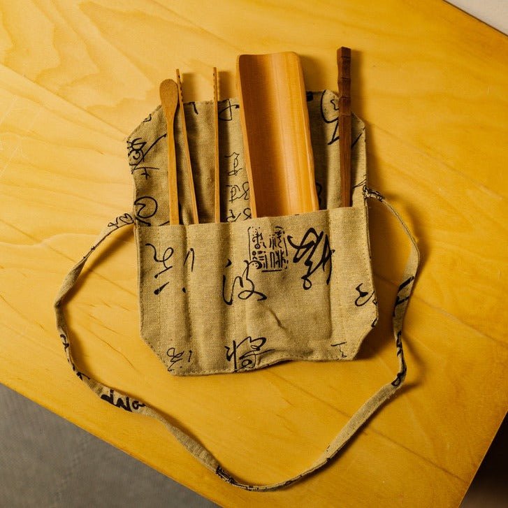 Gongfu Bamboo Tea Tools With Pouch