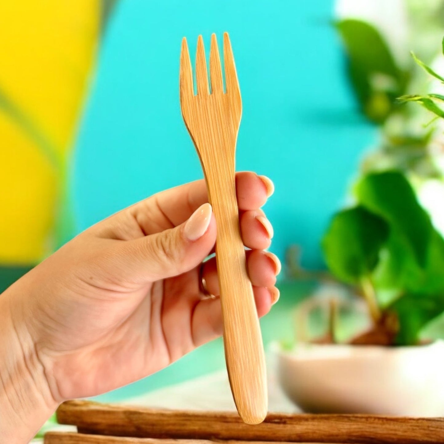 Bamboo Travel Cutlery Set | Kids - Chickadees Wooden Toys