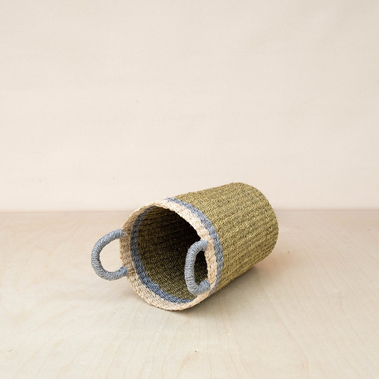 Olive Tall Wicker Basket Vase - Woven Plant Baskets | LIKHÂ - Chickadees Wooden Toys