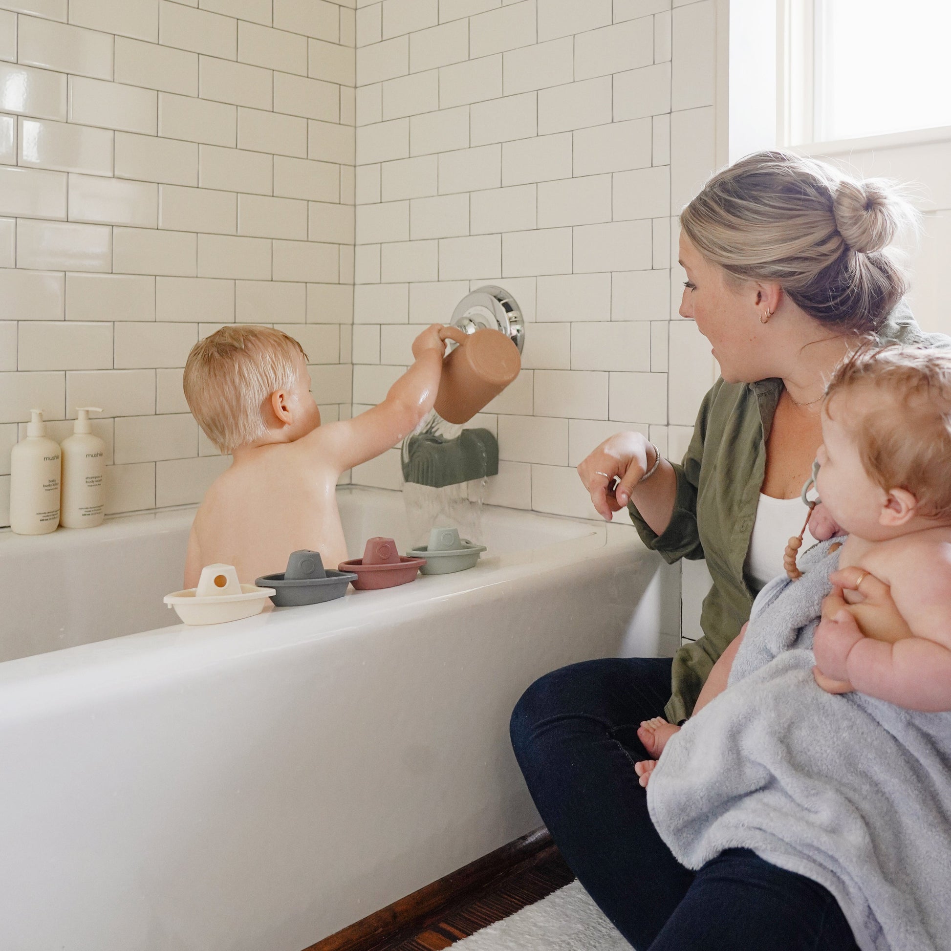 Bath Rinse Cup - Chickadees Wooden Toys