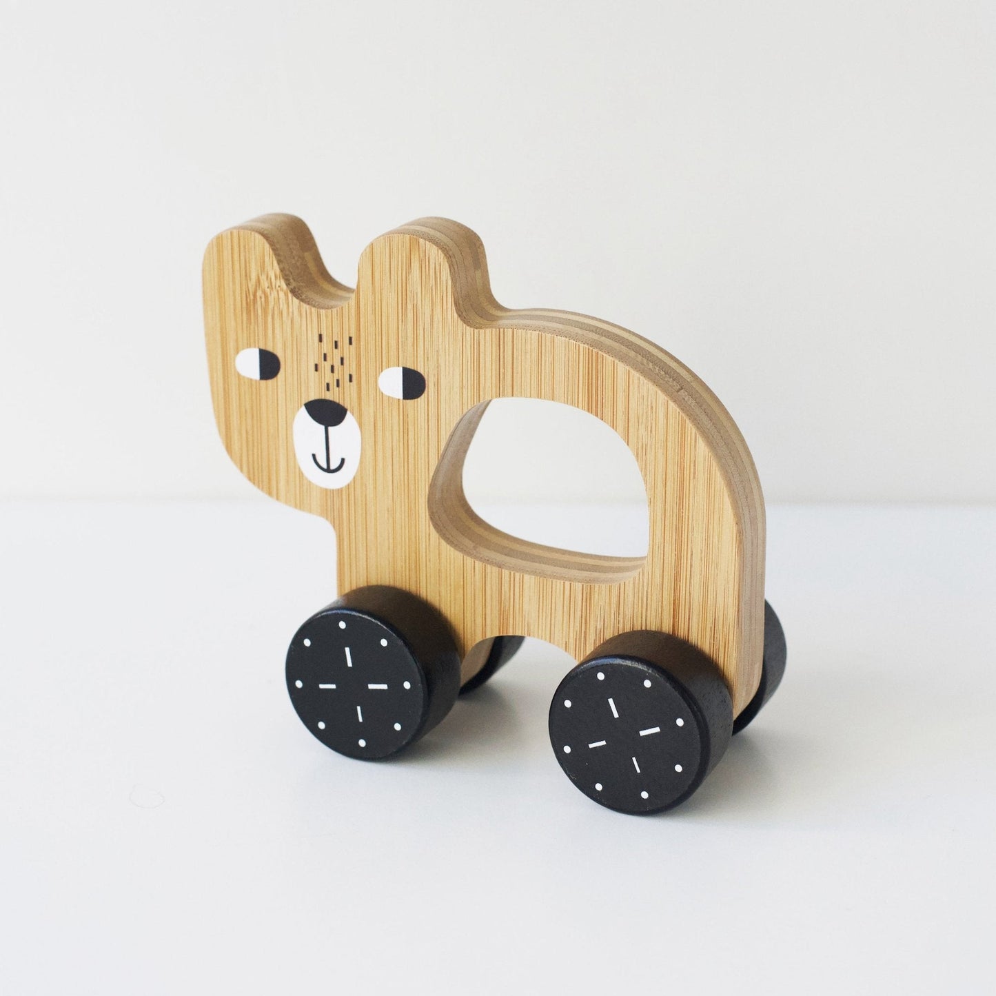 Bear Push Toy - Chickadees Wooden Toys