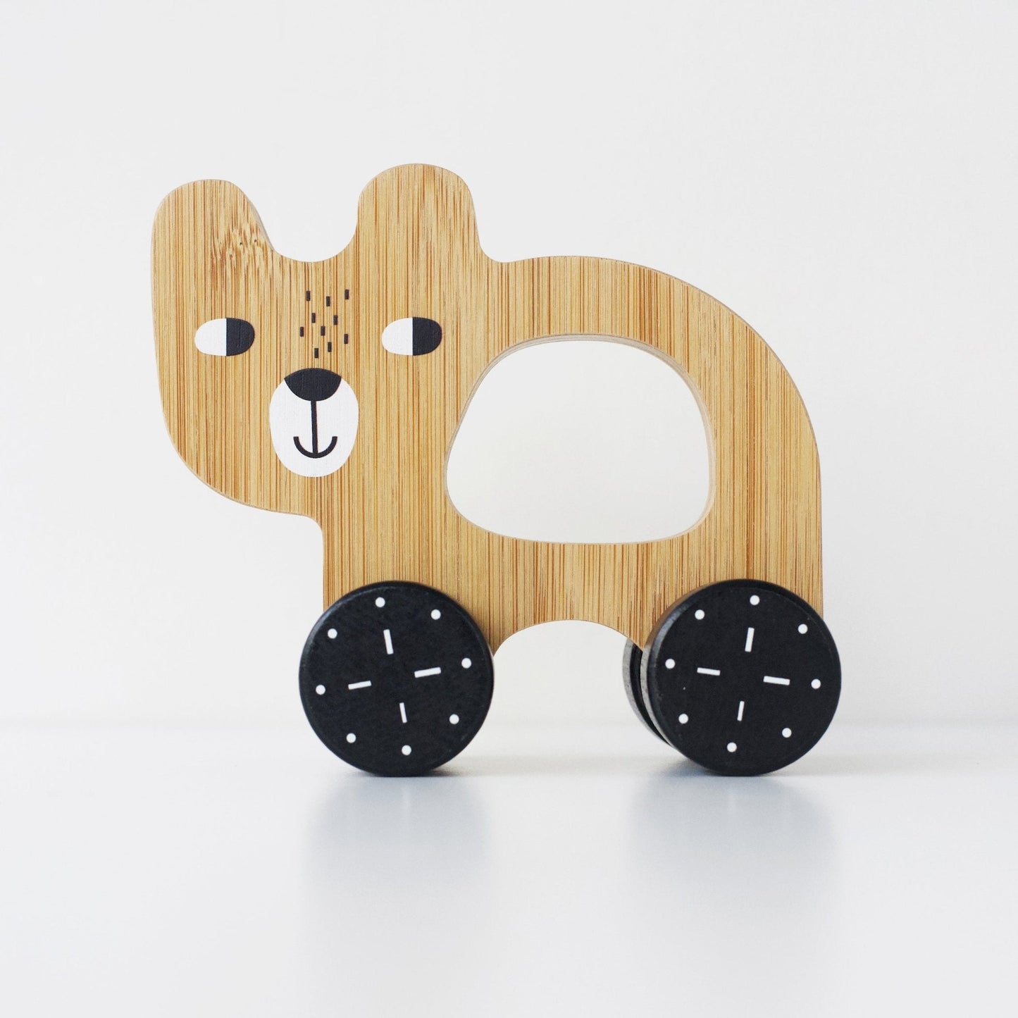 Bear Push Toy - Chickadees Wooden Toys