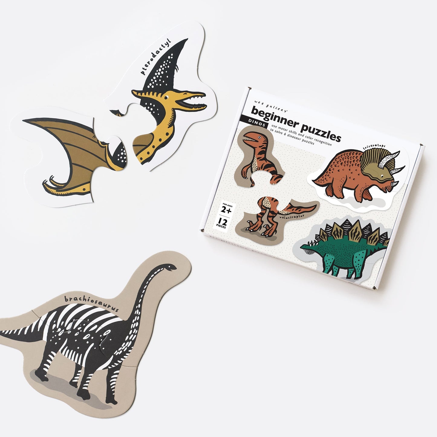 Beginner Puzzles - Dinos - Chickadees Wooden Toys
