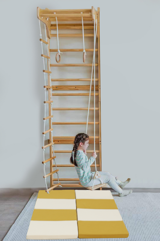 Indoor Playset Mat – Cushioned Floor Mat Compatible with Avenlur Betula Climber - Chickadees Wooden Toys