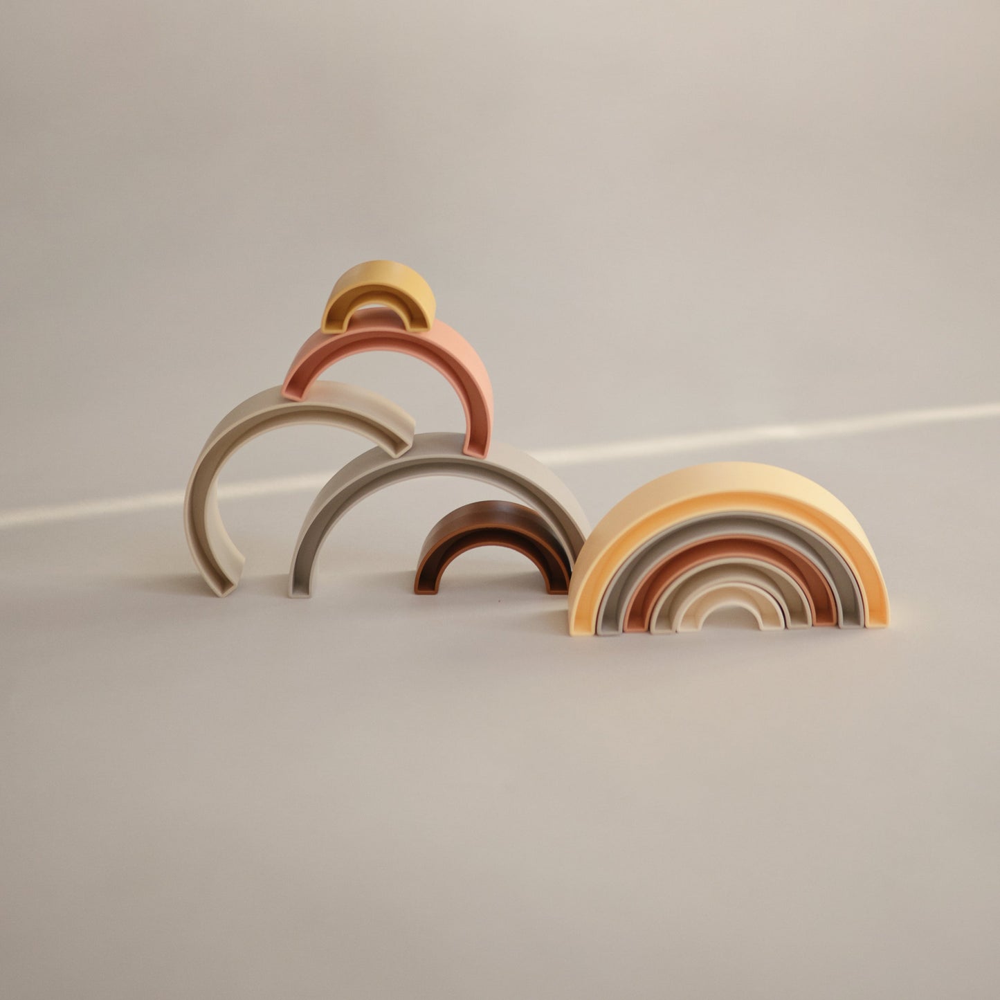 Rainbow Stacker Toy - Chickadees Wooden Toys