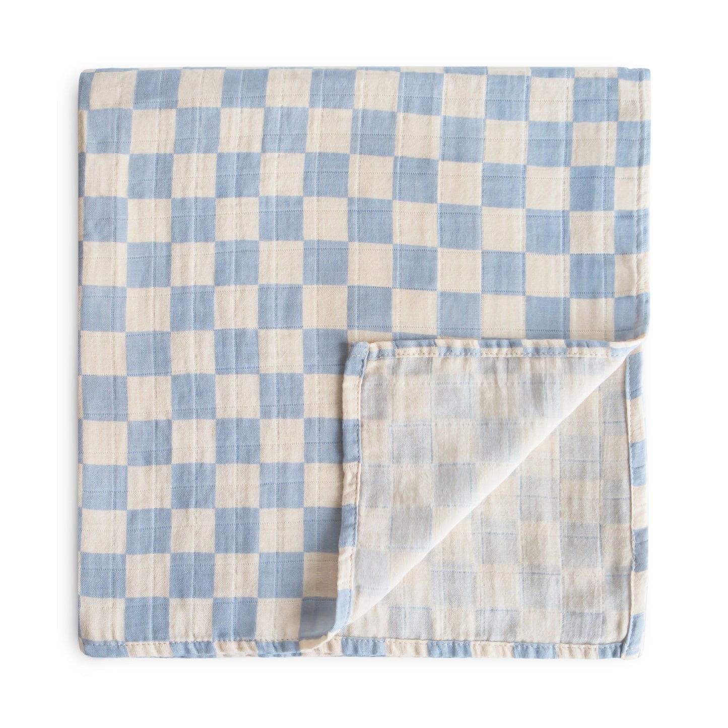 Organic Cotton Muslin Swaddle Blanket - Chickadees Wooden Toys