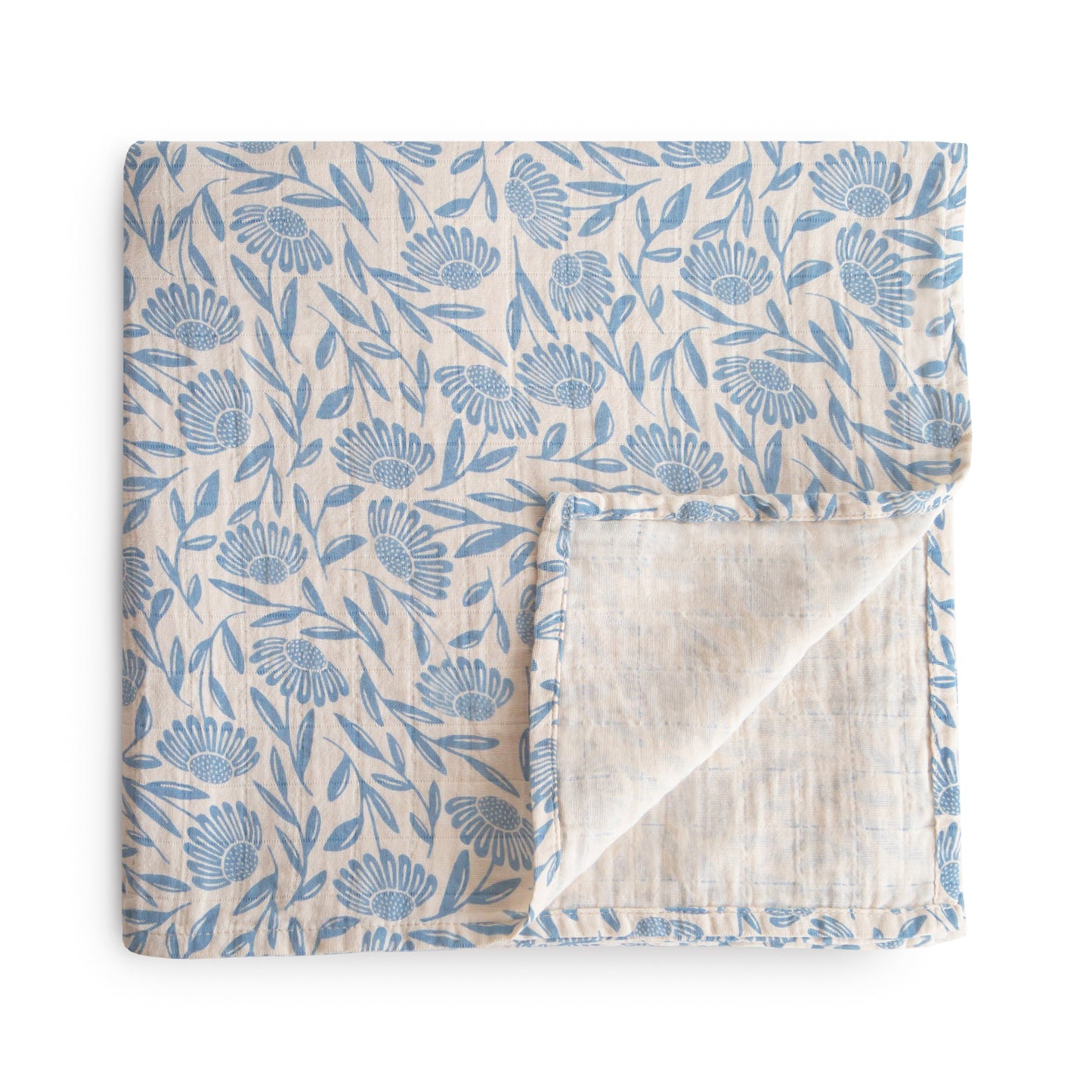 Organic Cotton Muslin Swaddle Blanket - Chickadees Wooden Toys