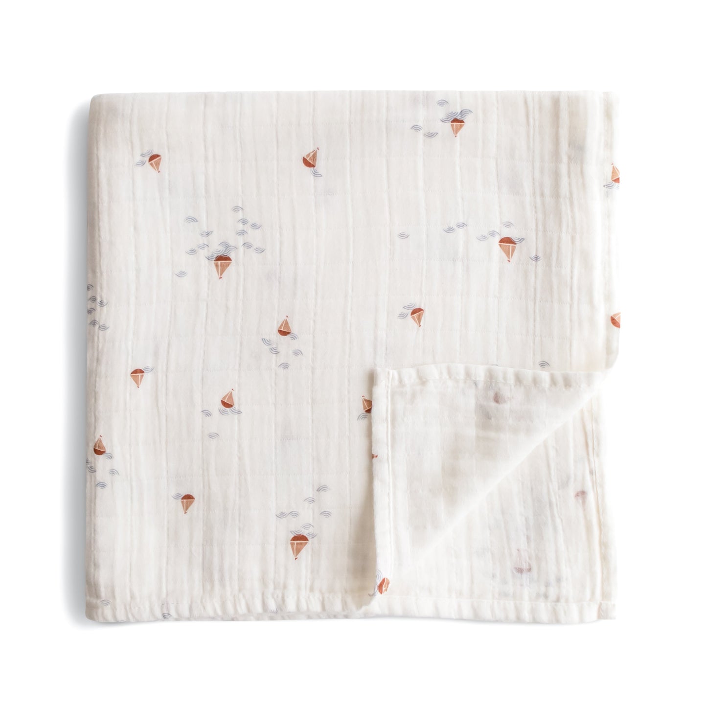 Organic Cotton Muslin Swaddle Blanket - Chickadees Wooden Toys