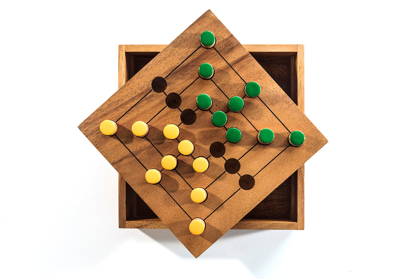 Nine Men's Morris Strategy Game - Chickadees Wooden Toys