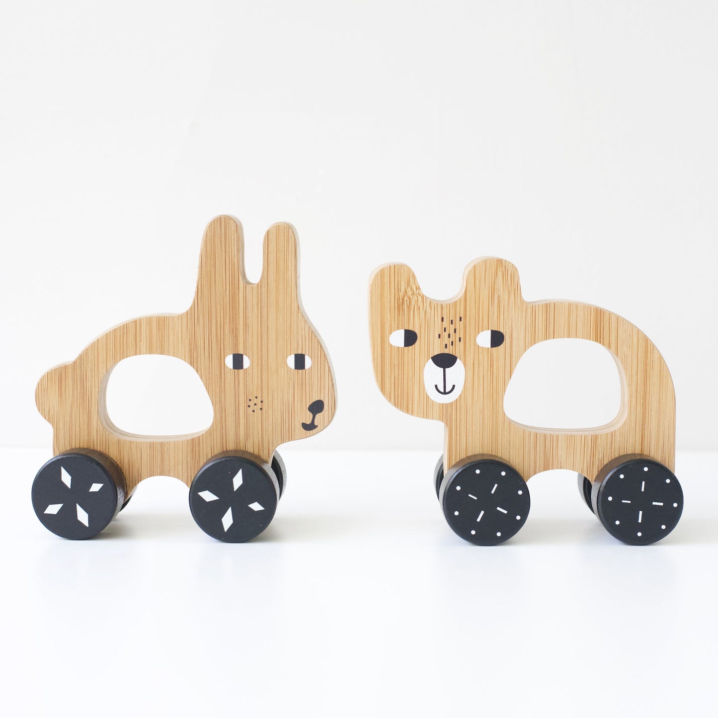 Bunny Push Toy - Chickadees Wooden Toys