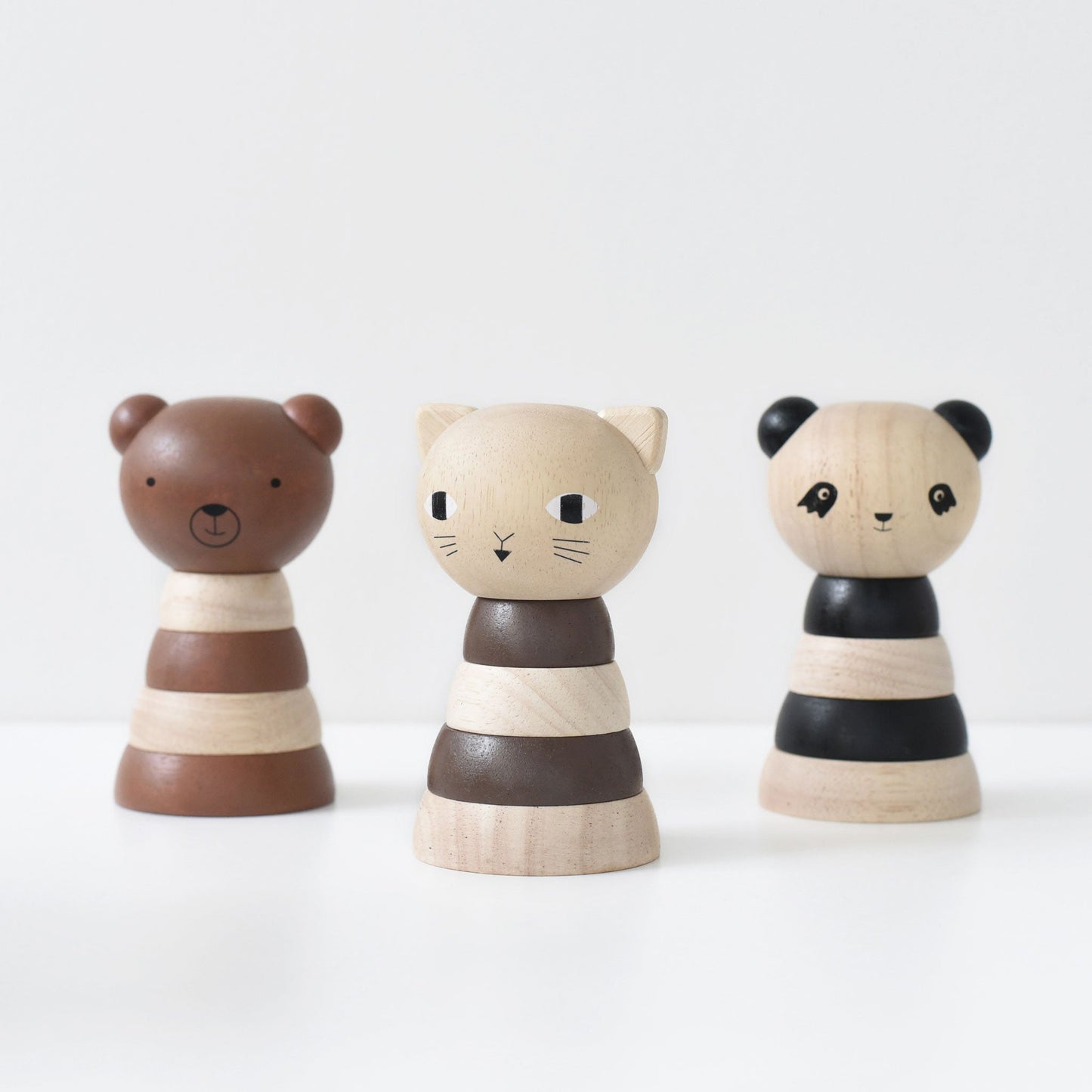 Wood Stacker - Panda - Chickadees Wooden Toys