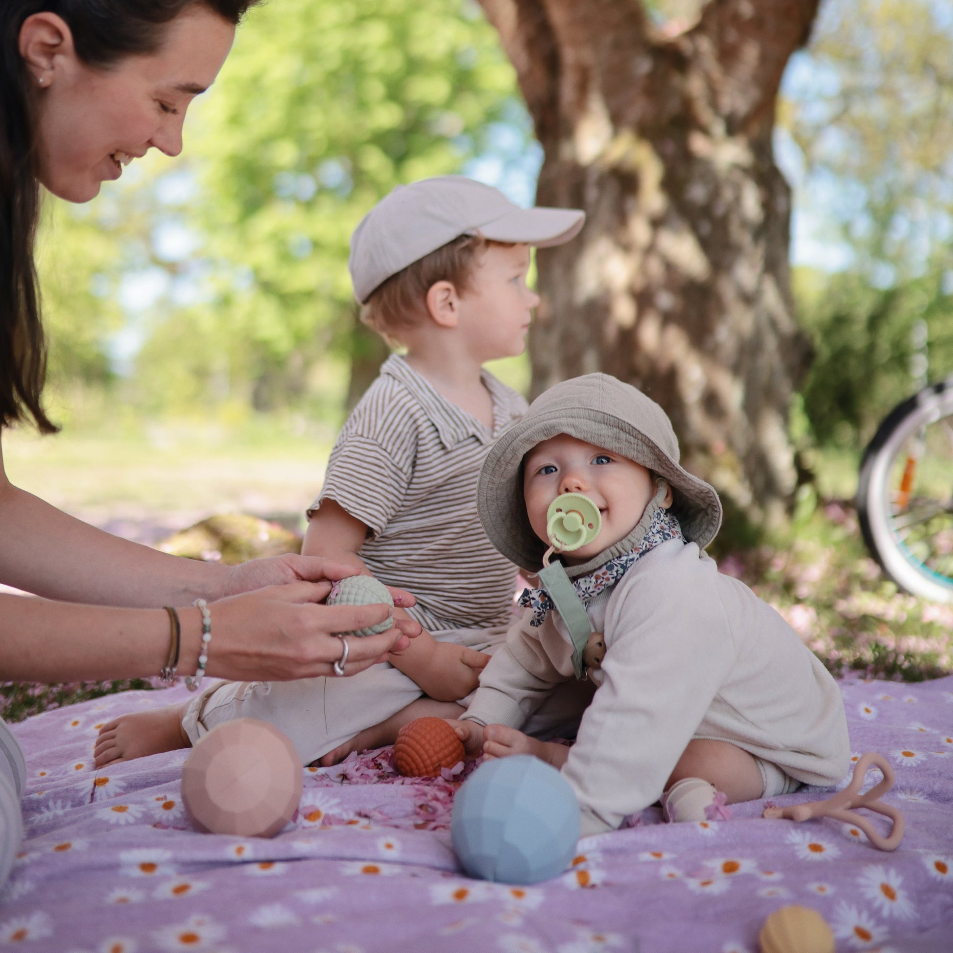 Nesting Spheres Sensory Toy - Chickadees Wooden Toys