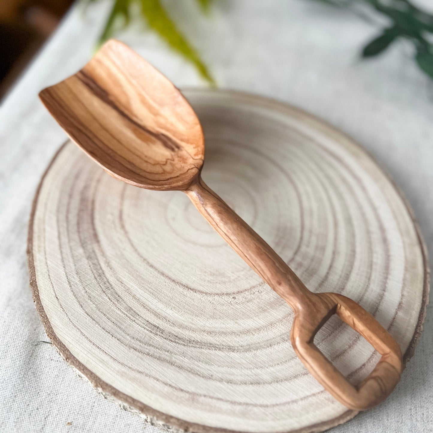 Olive Wood Shovel - Chickadees Wooden Toys