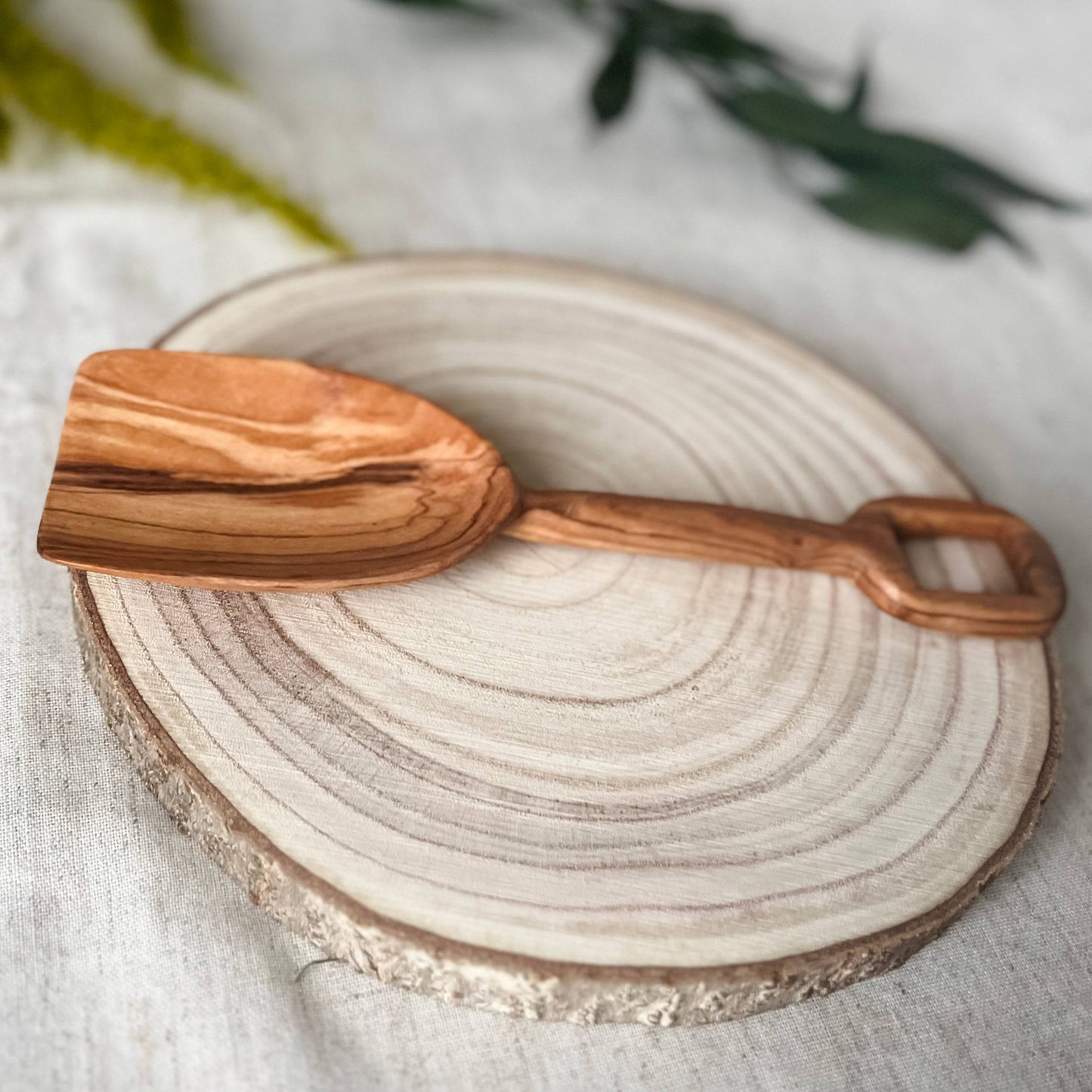 Olive Wood Shovel - Chickadees Wooden Toys