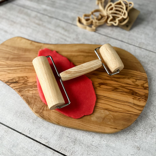 Playdough & Pastry Double Roller - Chickadees Wooden Toys