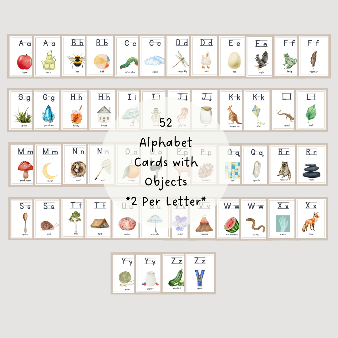 Alphabet Early Learning Bundle - Chickadees Wooden Toys