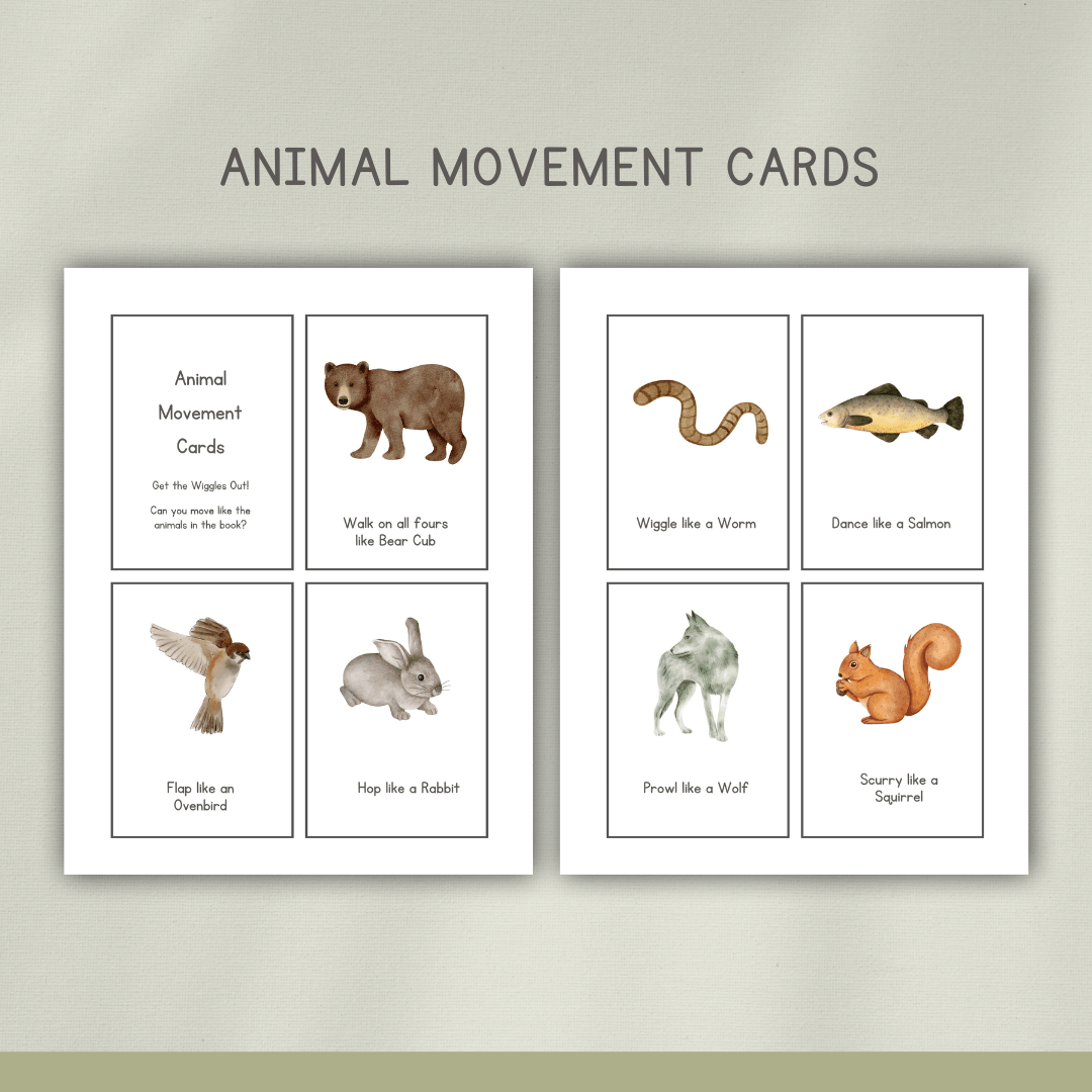 Animal Homes Preschool Activity Pages - Chickadees Wooden Toys