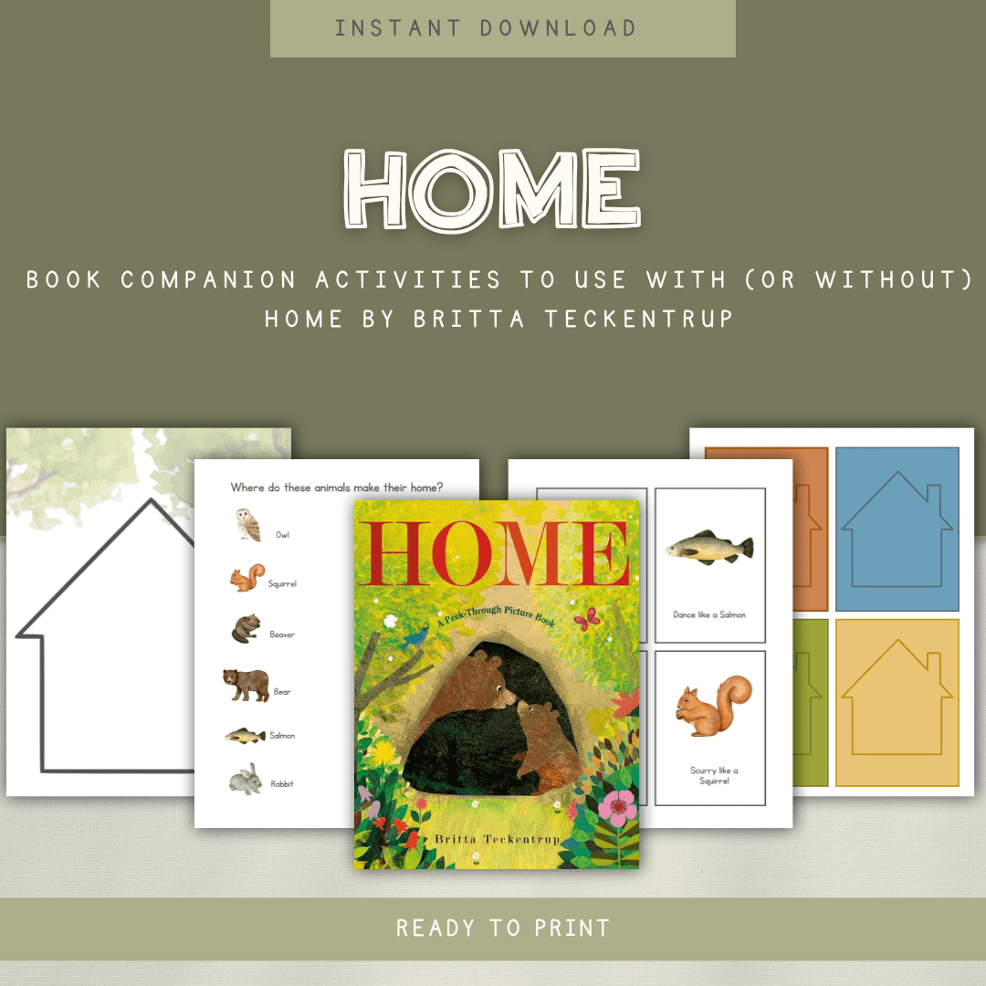 Animal Homes Preschool Activity Pages - Chickadees Wooden Toys