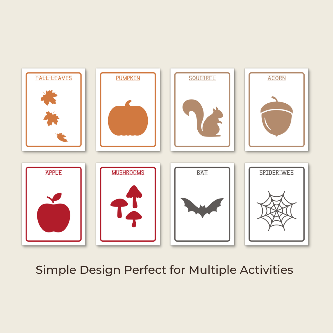 Autumn 🍂 Objects- Preschool Activity Pages - Chickadees Wooden Toys
