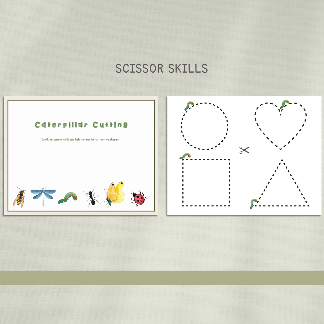 Bugs Preschool Activity Pages - Chickadees Wooden Toys