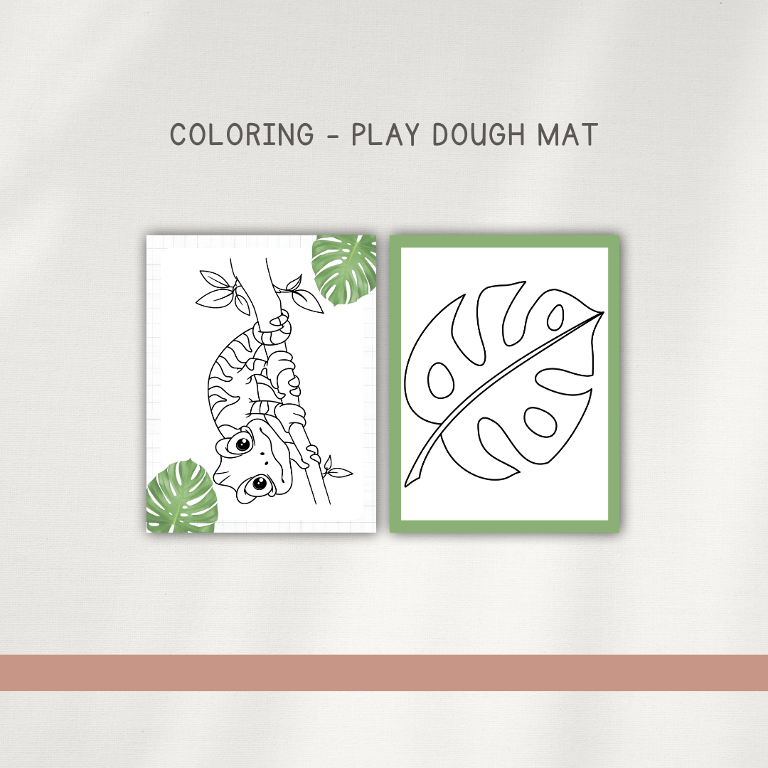 Chameleons - Preschool Activity Pages - Chickadees Wooden Toys