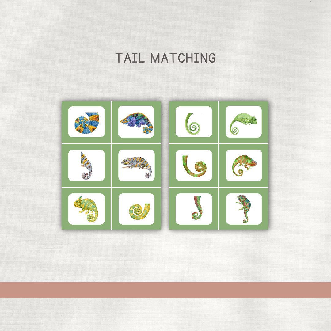 Chameleons - Preschool Activity Pages - Chickadees Wooden Toys