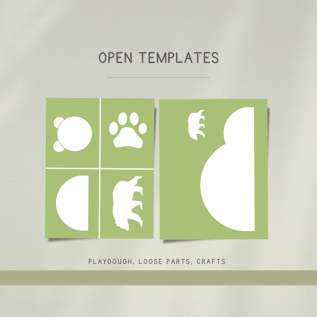 Forest Bears Preschool Activity Pages - Chickadees Wooden Toys
