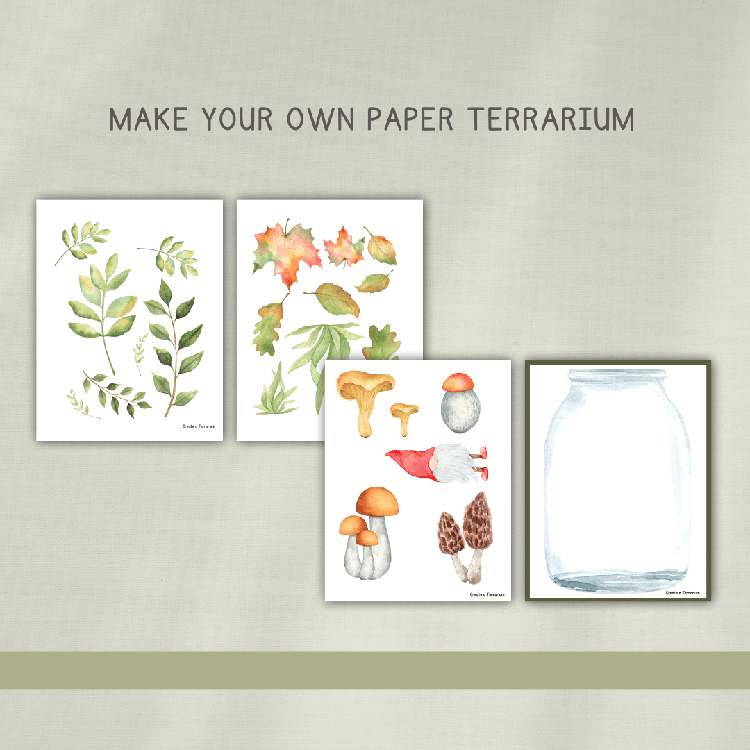 Mushrooms Preschool Activity Pages - Chickadees Wooden Toys