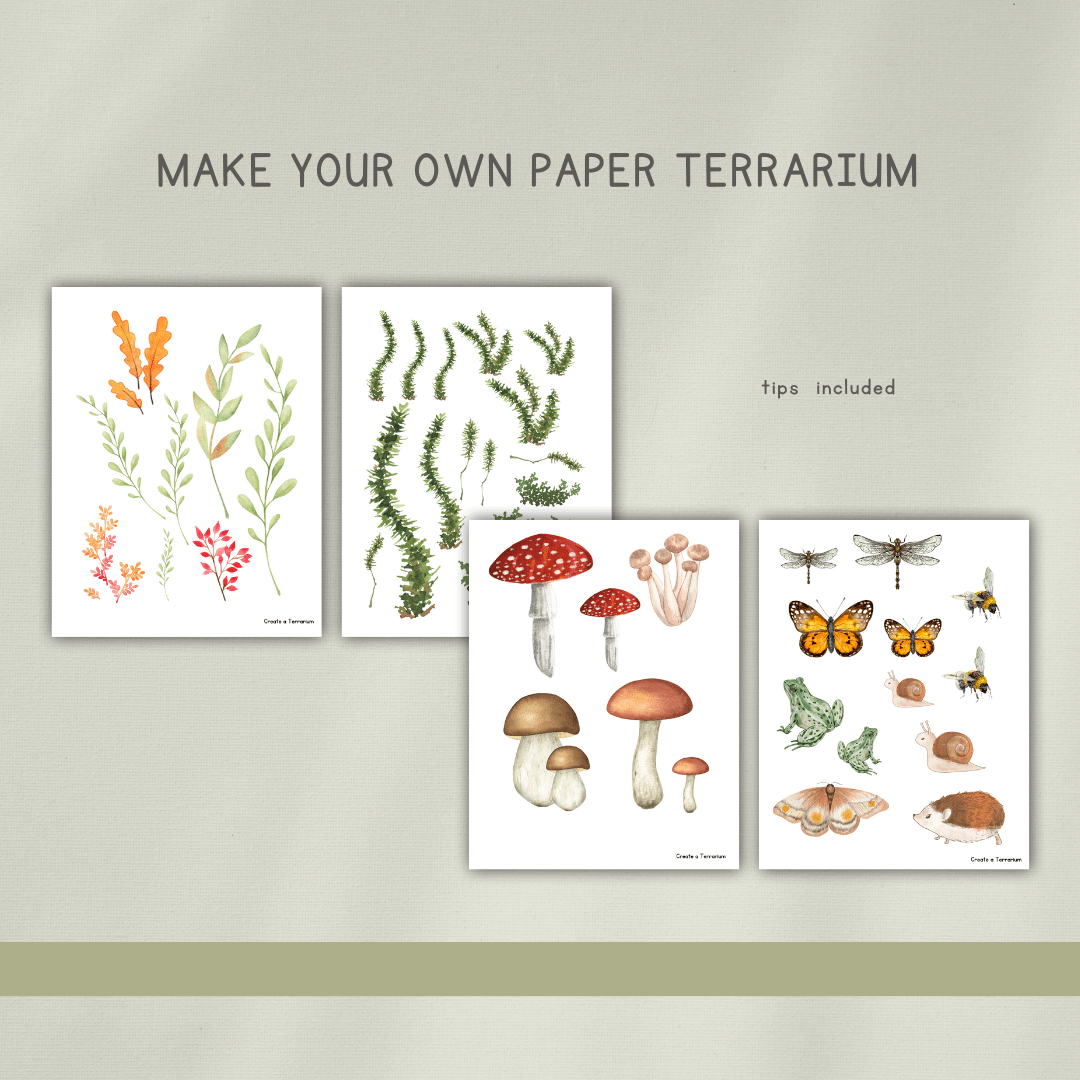 Mushrooms Preschool Activity Pages - Chickadees Wooden Toys