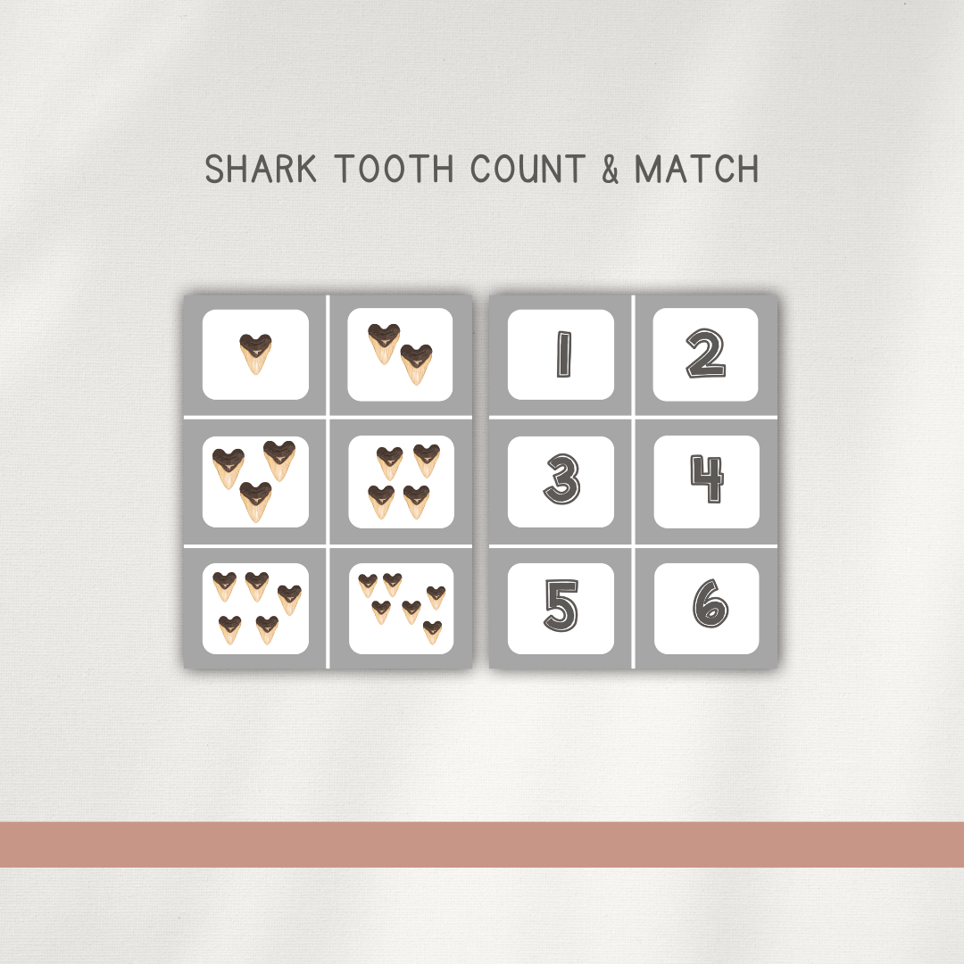 Sharks - Preschool Activity Pages - Chickadees Wooden Toys
