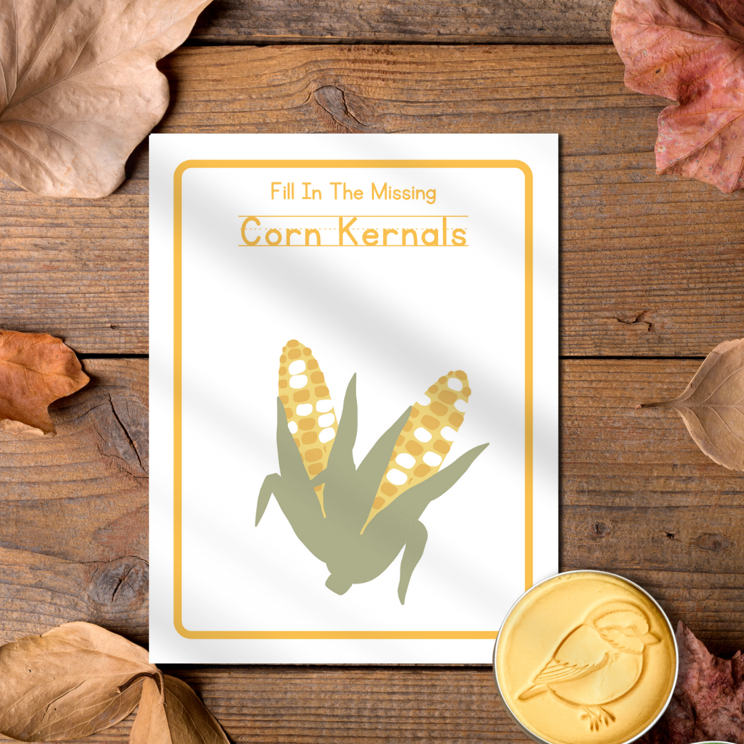 20 Autumn Play Dough Mats - Digital Download - Chickadees Wooden Toys