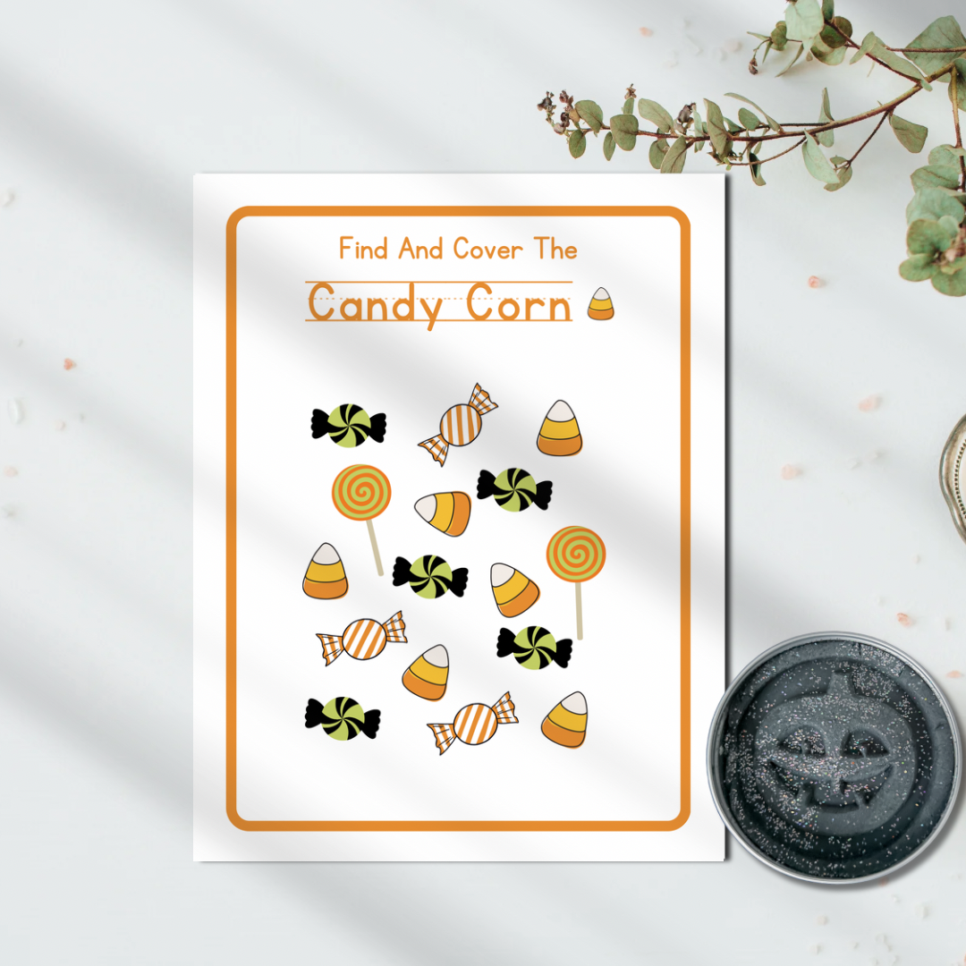 6 Double-sided Halloween Play Dough Mats - Physical Product - Chickadees Wooden Toys