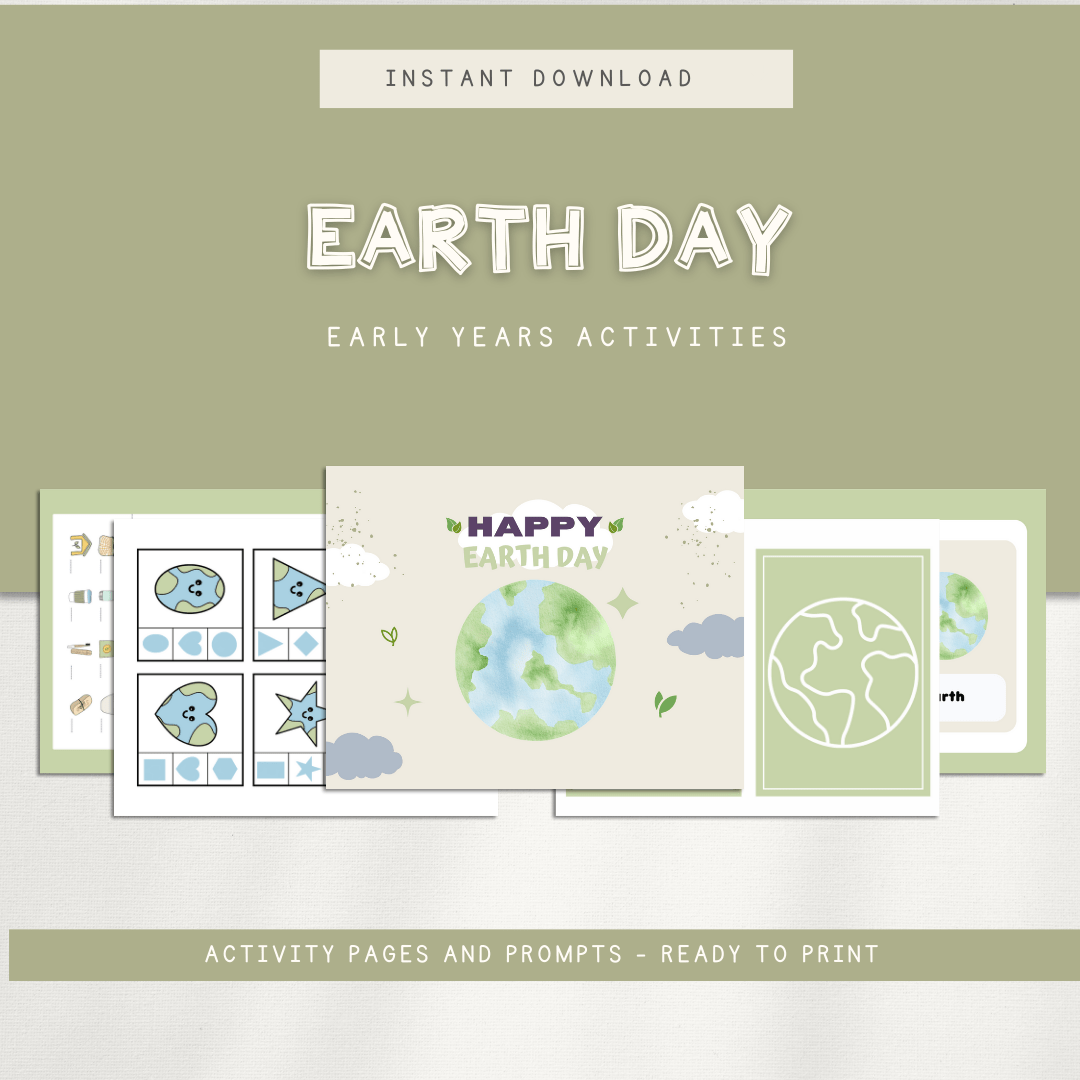 Earth Day Activities - Digital Download - Chickadees Wooden Toys