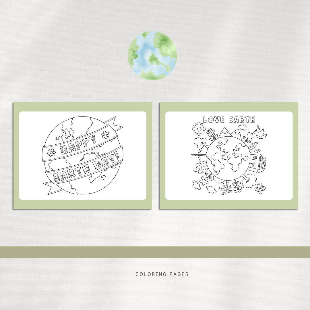Earth Day Activities - Digital Download - Chickadees Wooden Toys